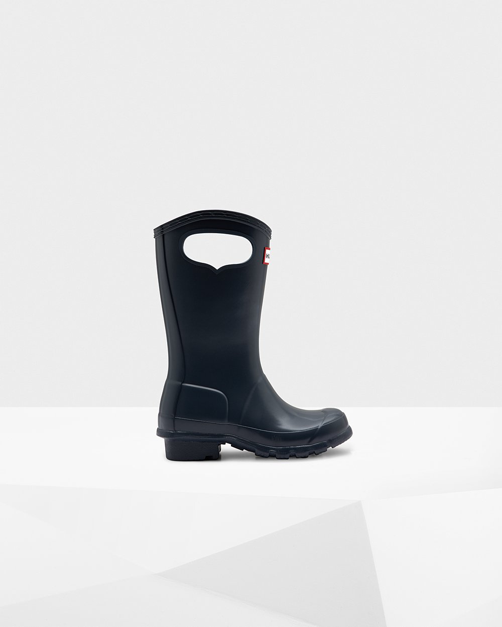 Kids Hunter Original Grab Handle | Rain Boots Navy | NZ-94658-KOAT